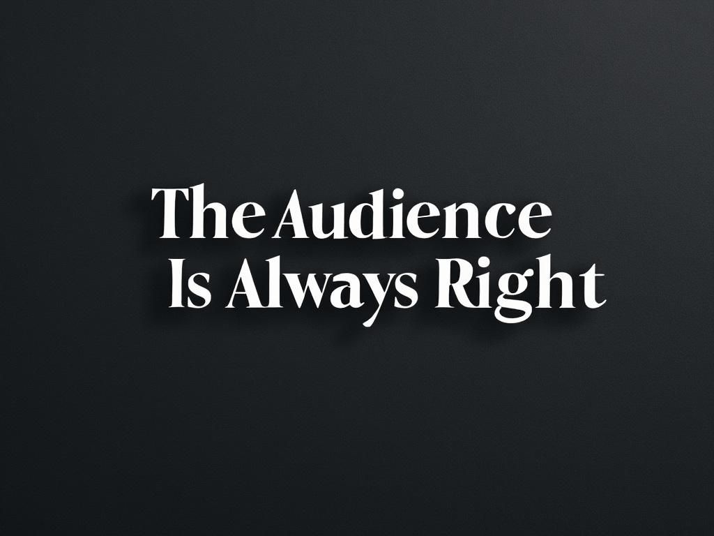 The Audience Is Always Right featured image